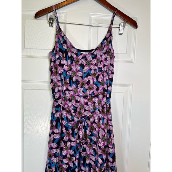 DEREK LAM 10 CROSBY Leilani Dress, Size M, Black Pink Floral, Slip Dress Fairy - Picture 5 of 14